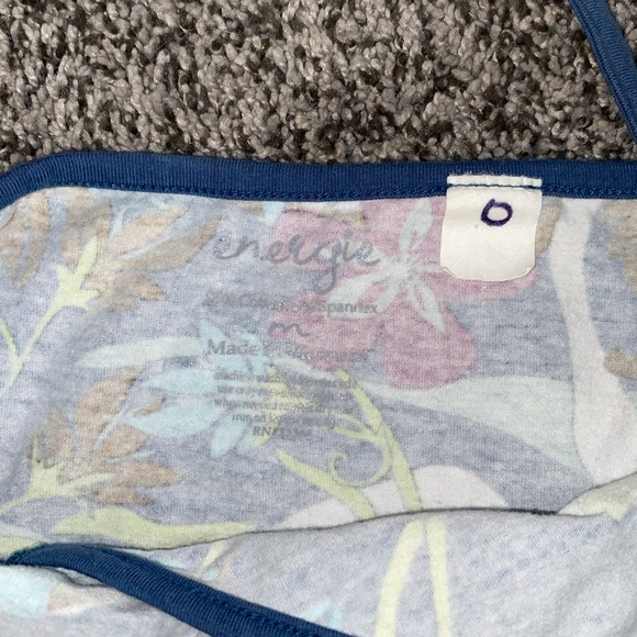 Energie blue floral tank top - Picture 3 of 6